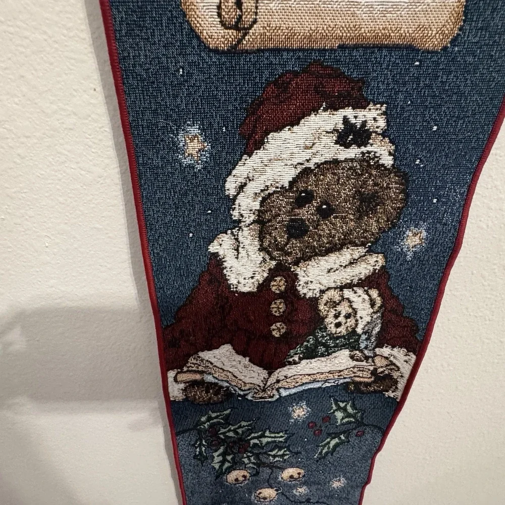 Boyds Bear Twas Night Before Christmas Bell Pull Wall Hanging‎ Door Decor